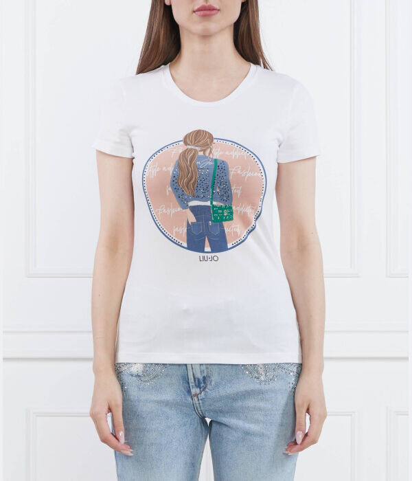 Футболка Liu Jo Regular Fit, белый / синий
Футболка Liu Jo Regular Fit, белый / синий