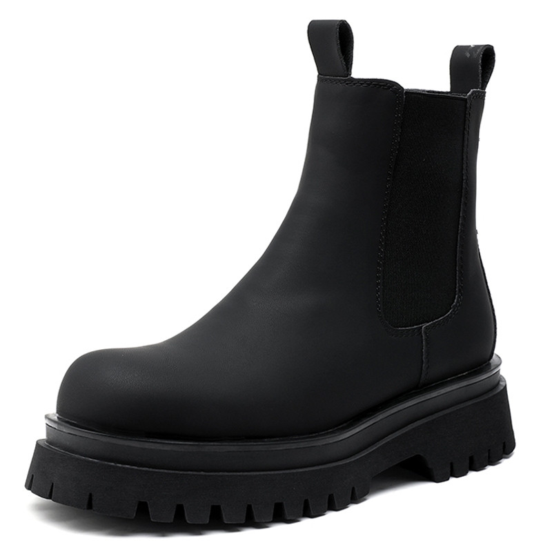 WEISHIBANGWEI Короткие мужские ботинки челси на среднем каблуке, черные
WEISHIBANGWEI Короткие мужские ботинки челси на среднем каблуке, черные