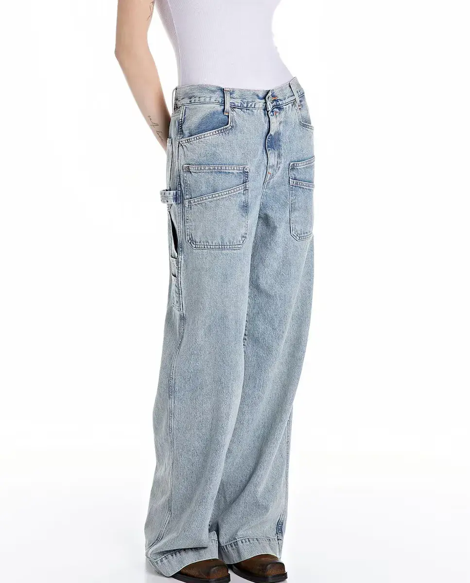 Женские широкие джинсы-карго в ковбойском стиле Replay, синий
Женские широкие джинсы-карго в ковбойском стиле Replay, синий