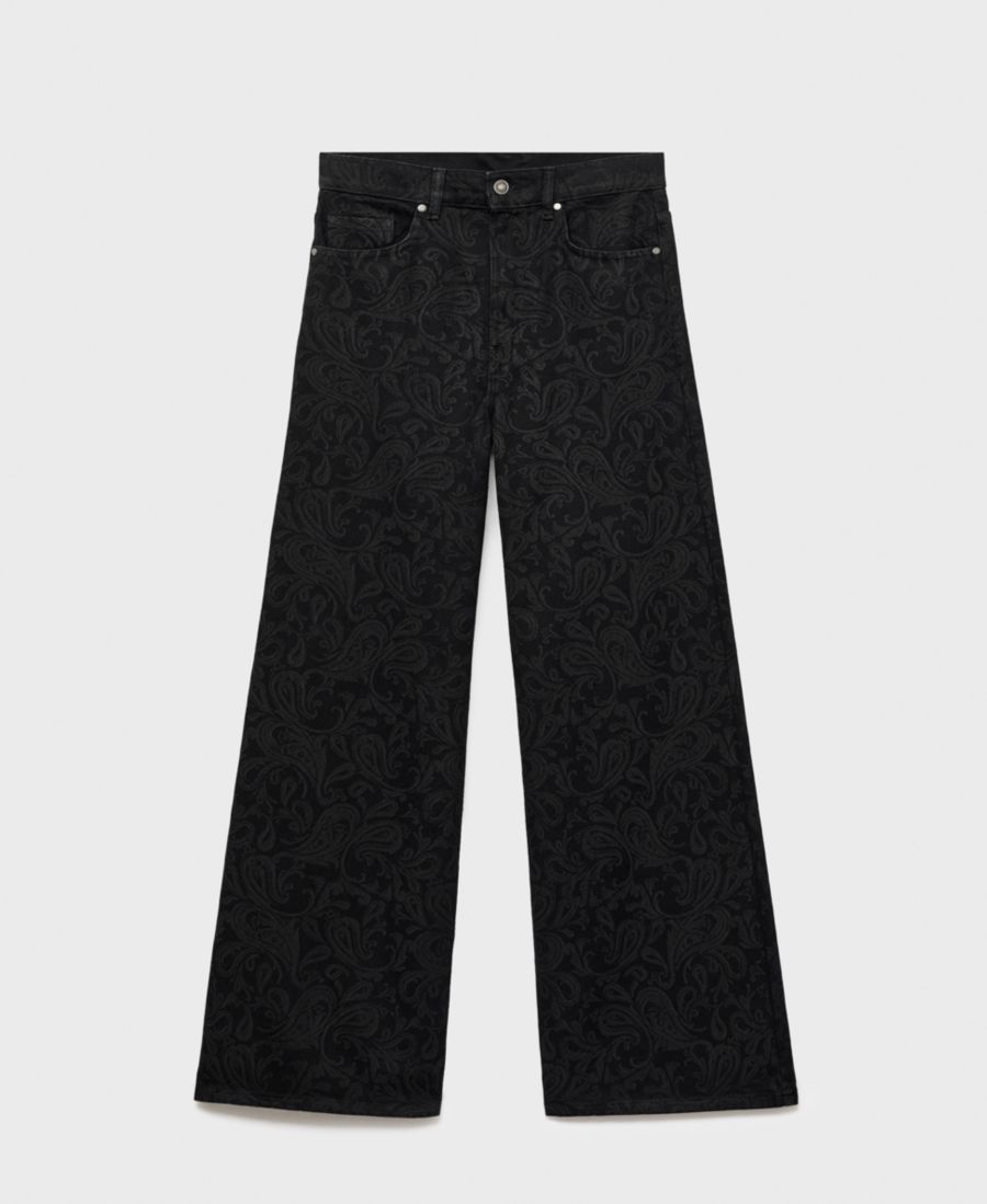 Женские джинсы с широкими штанинами и узором пейсли MANGO, Black Denim
Женские джинсы с широкими штанинами и узором пейсли MANGO, Black Denim