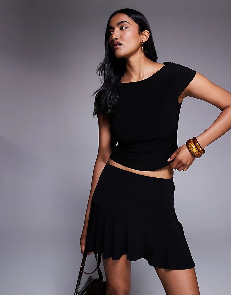 Облегающая мини-юбка с лифом от ASOS DESIGN, черная
Облегающая мини-юбка с лифом от ASOS DESIGN, черная