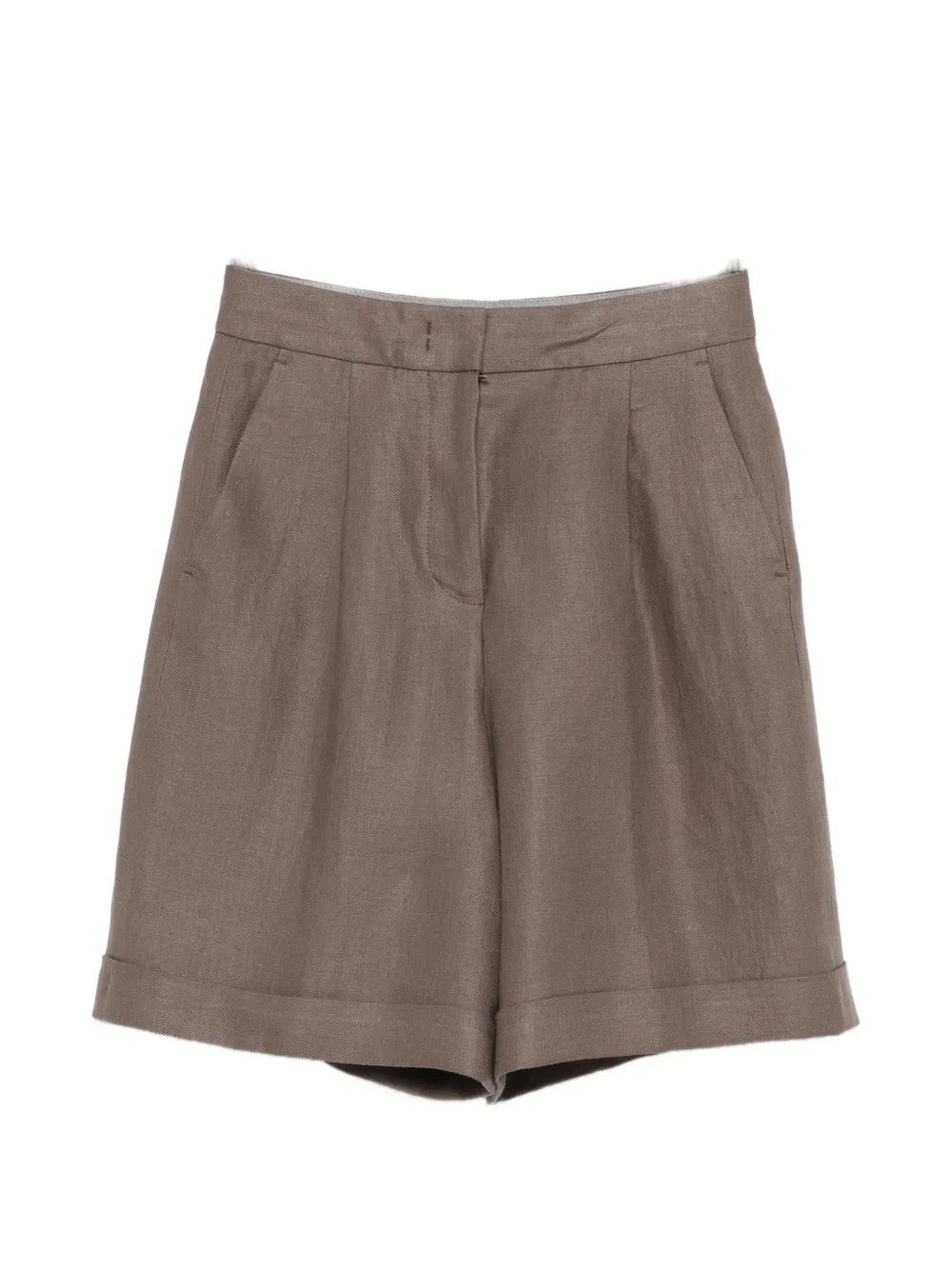 Шорты с защипами спереди Peserico, коричневый
Шорты с защипами спереди Peserico, коричневый