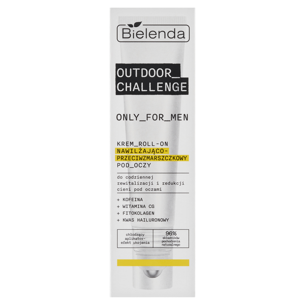 Увлажняющий крем для кожи вокруг глаз против морщин, роликовый, 15 мл Bielenda Outdoor challenge
Увлажняющий крем для кожи вокруг глаз против морщин, роликовый, 15 мл Bielenda Outdoor challenge