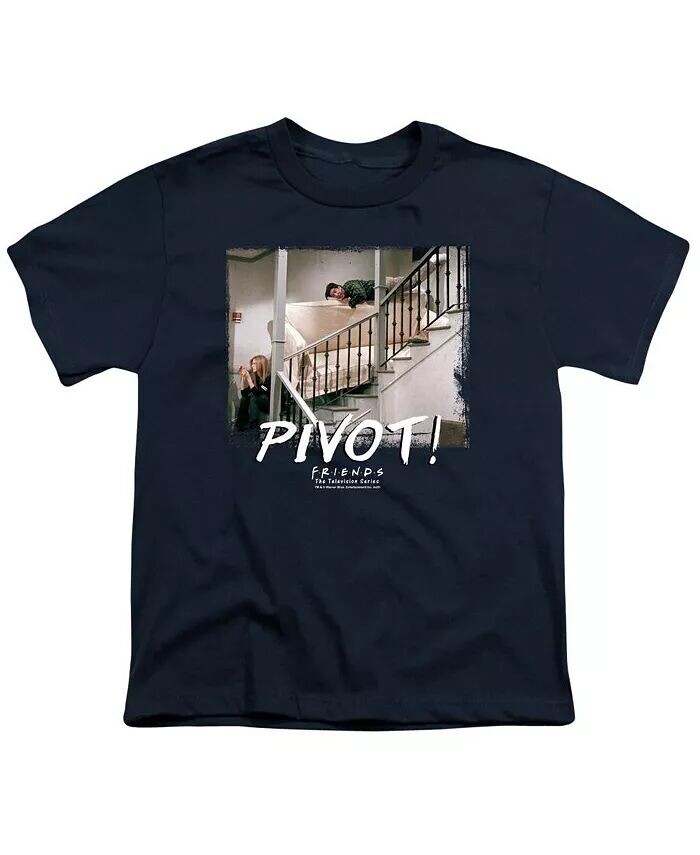 Футболка с коротким рукавом Pivot для мальчиков Friends, синий 
Футболка с коротким рукавом Pivot для мальчиков Friends, синий