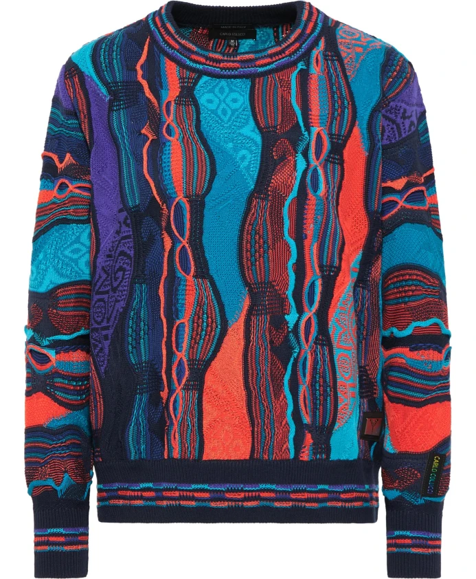 Свитер Conteduca с интарсией Carlo Colucci, синий
Свитер Conteduca с интарсией Carlo Colucci, синий