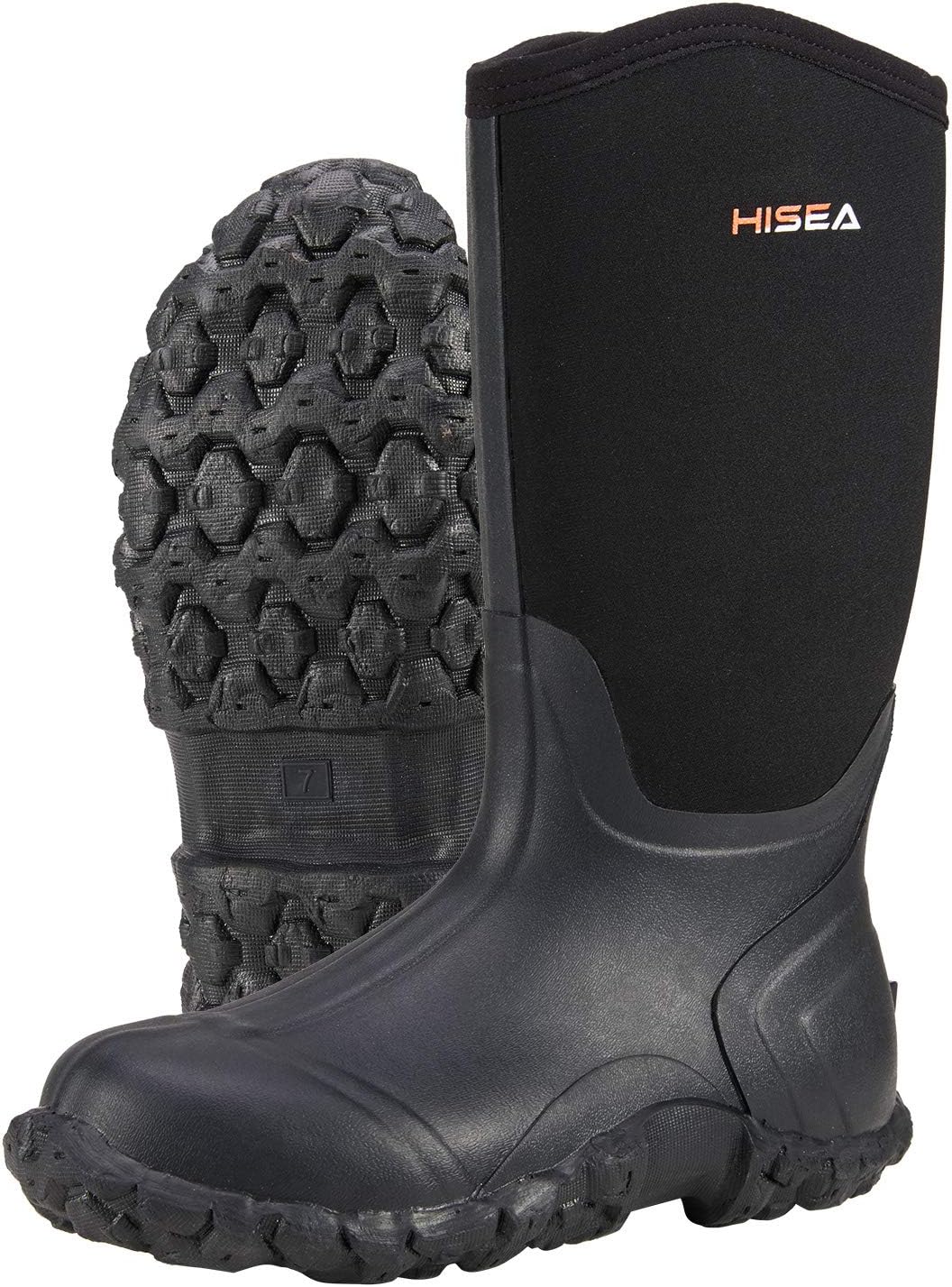 Мужские резиновые сапоги HISEA из неопренового материала, водонепроницаемые утепленные сапоги для грязи, средние по высоте, для сада, черный
Мужские резиновые сапоги HISEA из неопренового материала, водонепроницаемые утепленные сапоги для грязи, средние по высоте, для сада, черный