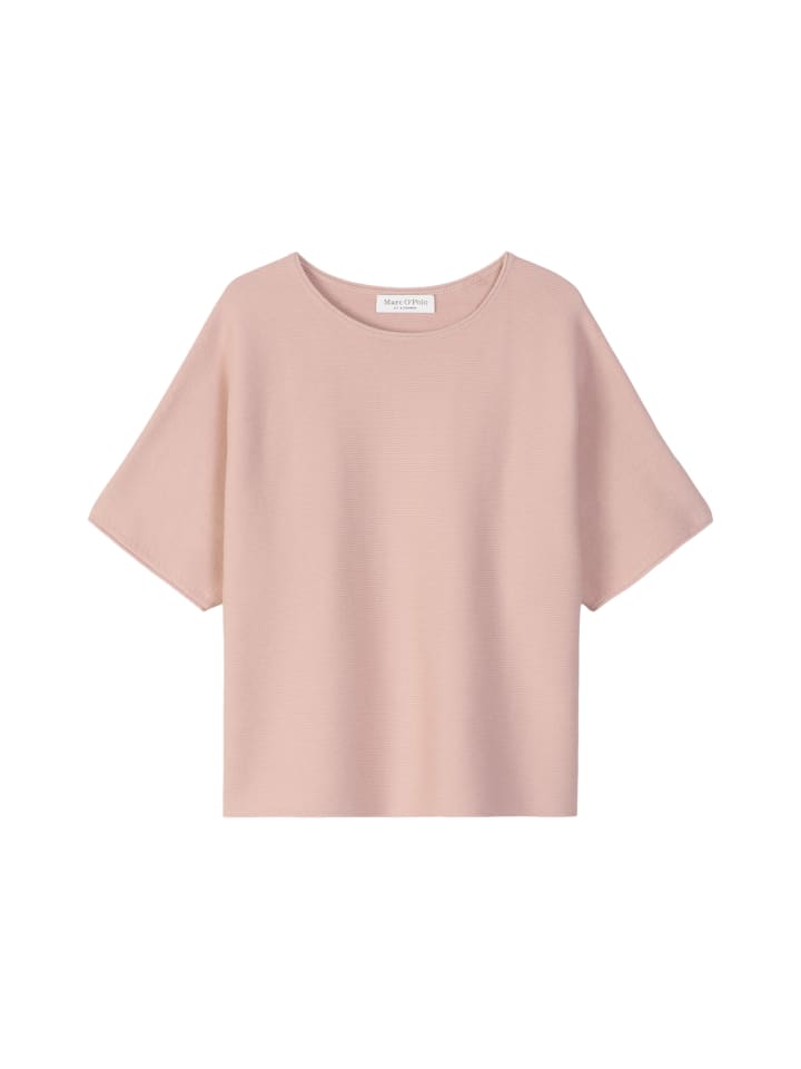 Вязаный свитер с короткими рукавами, свободного кроя, пастельно-розового цвета. Marc O'Polo
Вязаный свитер с короткими рукавами, свободного кроя, пастельно-розового цвета. Marc O'Polo