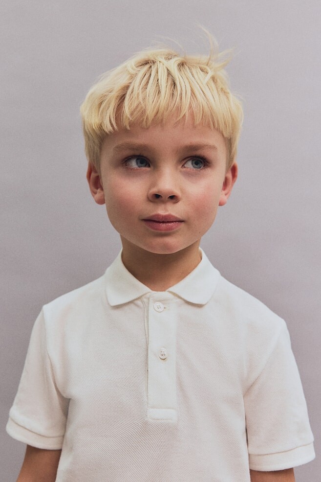 Рубашка поло из хлопкового пике H&M, белый
Рубашка поло из хлопкового пике H&M, белый