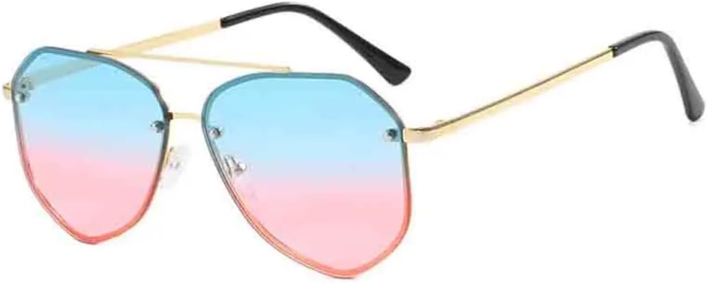 Солнцезащитные очки с защитой UV400 | Металлическая оправа с двойной перемычкой | Для женщин и мужчин | Для занятий спортом на открытом воздухе и вождения DSVIGF, Gold Blue Pink
Солнцезащитные очки с защитой UV400 | Металлическая оправа с двойной перемычкой | Для женщин и мужчин | Для занятий спортом на открытом воздухе и вождения DSVIGF, Gold Blue Pink