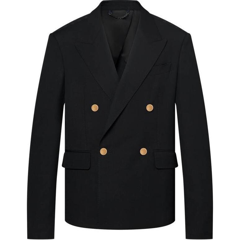 Деловой костюм мужской черный Louis Vuitton, черный 
Деловой костюм мужской черный Louis Vuitton, черный