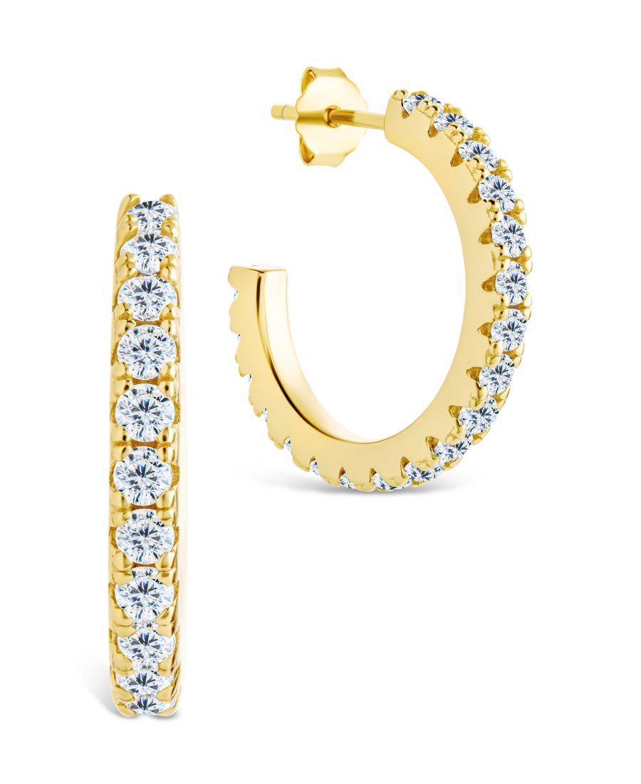 Серьги-кольца Eleri из стерлингового серебра с фианитами - 0,75 дюйма Sterling Forever, Gold
Серьги-кольца Eleri из стерлингового серебра с фианитами - 0,75 дюйма Sterling Forever, Gold