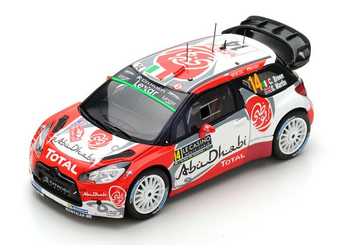Модель Spark Citroen Ds3 Wrc #14 К. Брин/С. Мартин 1:43 S5156
Модель Spark Citroen Ds3 Wrc #14 К. Брин/С. Мартин 1:43 S5156