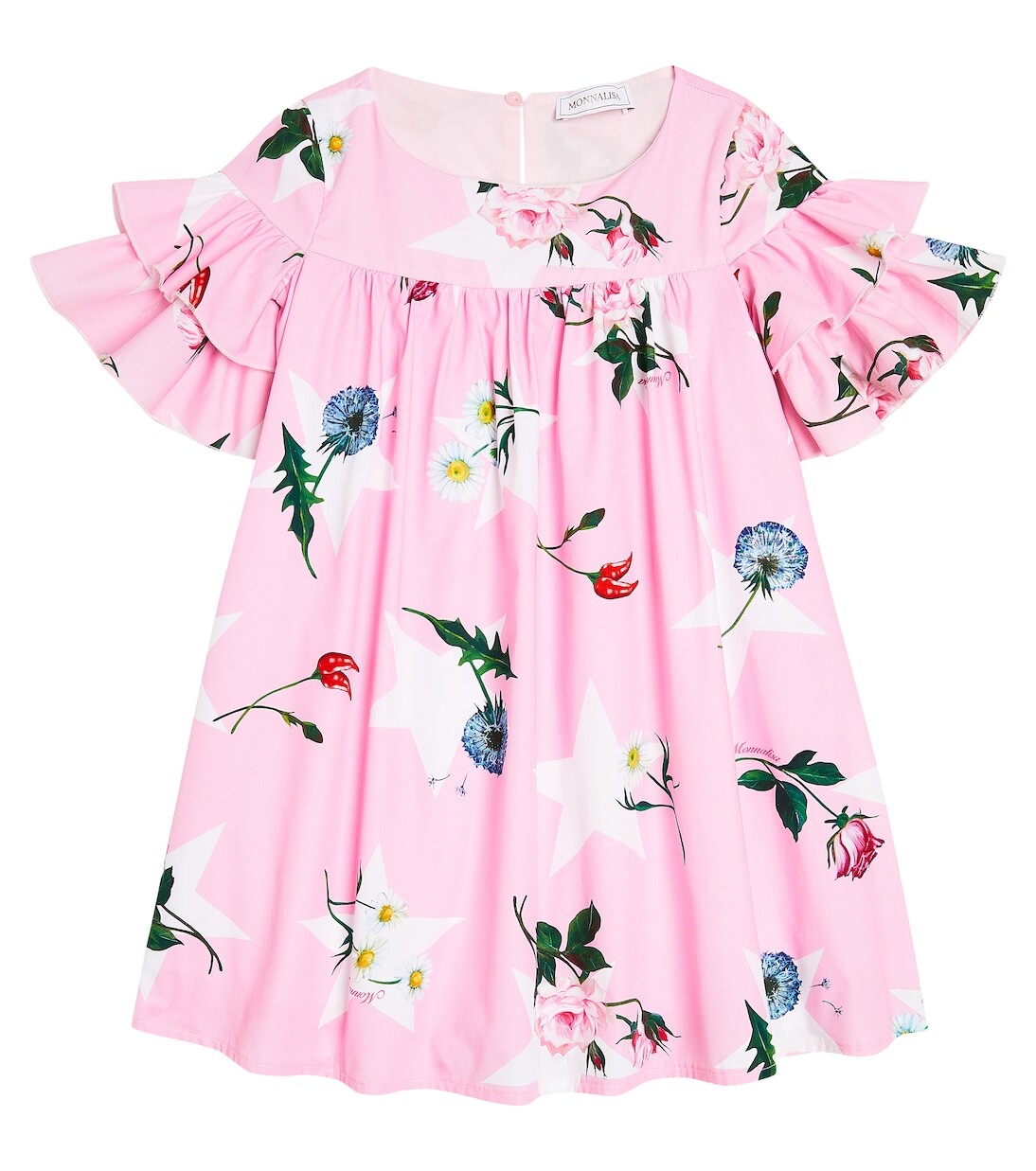 Хлопковое платье с цветочным принтом Monnalisa, мультиколор
Хлопковое платье с цветочным принтом Monnalisa, мультиколор