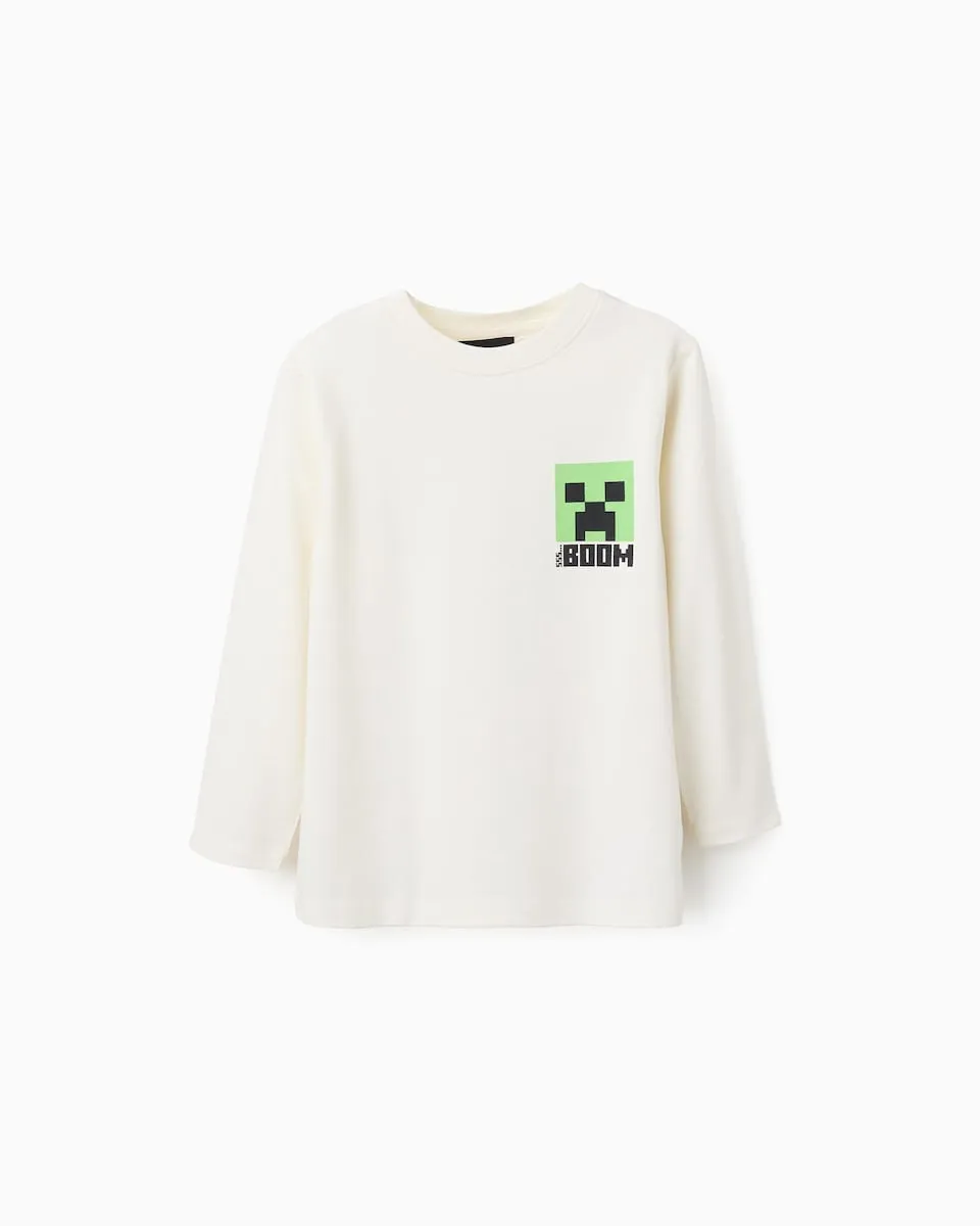 Детская футболка 100% хлопок с мотивом Minecraft Zippy, белый
Детская футболка 100% хлопок с мотивом Minecraft Zippy, белый