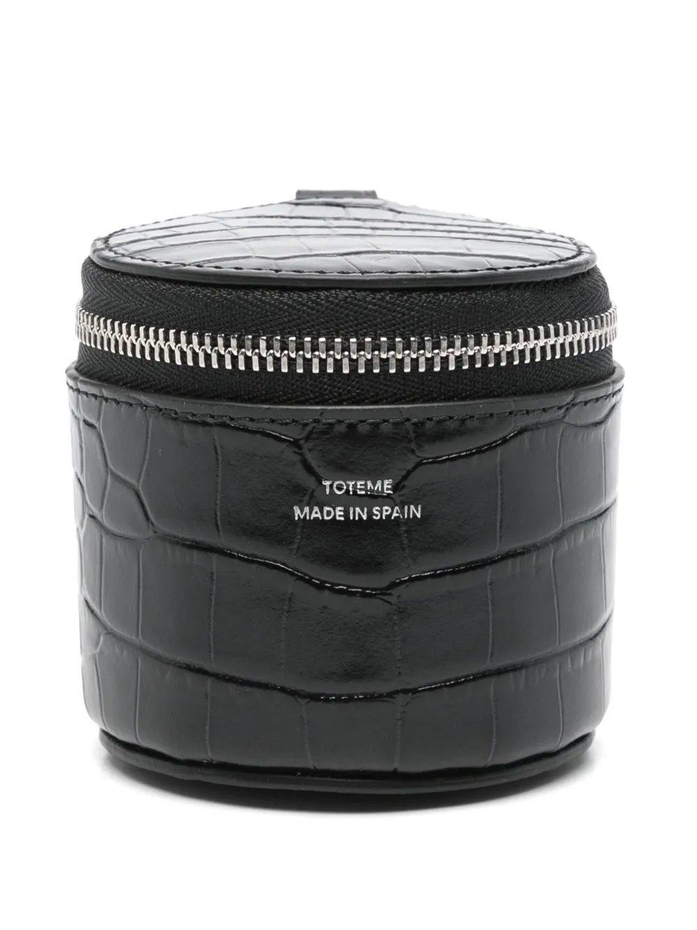 Шкатулка для украшений с тиснением под кожу крокодила Toteme, черный
Шкатулка для украшений с тиснением под кожу крокодила Toteme, черный