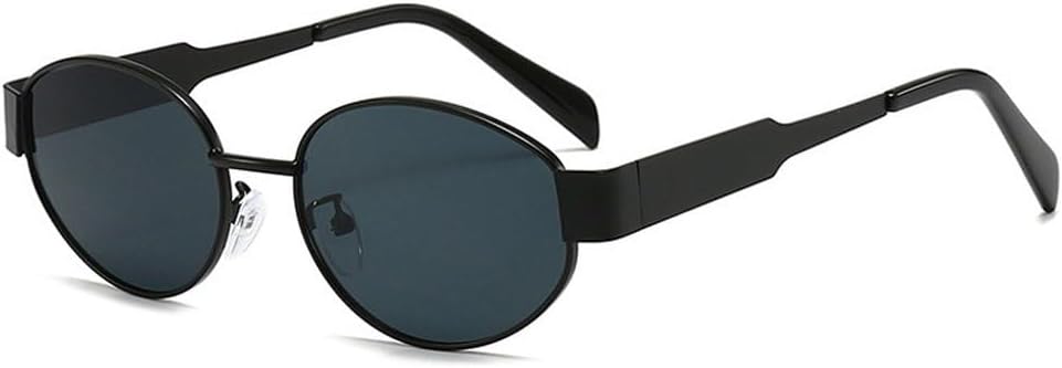 Солнцезащитные очки в овальной металлической оправе для женщин, модные, с прозрачными линзами с градиентом «океан», защита от УФ-излучения UV400, для мужчин, в стиле панк SKFGNX, Black Gray
Солнцезащитные очки в овальной металлической оправе для женщин, модные, с прозрачными линзами с градиентом «океан», защита от УФ-излучения UV400, для мужчин, в стиле панк SKFGNX, Black Gray