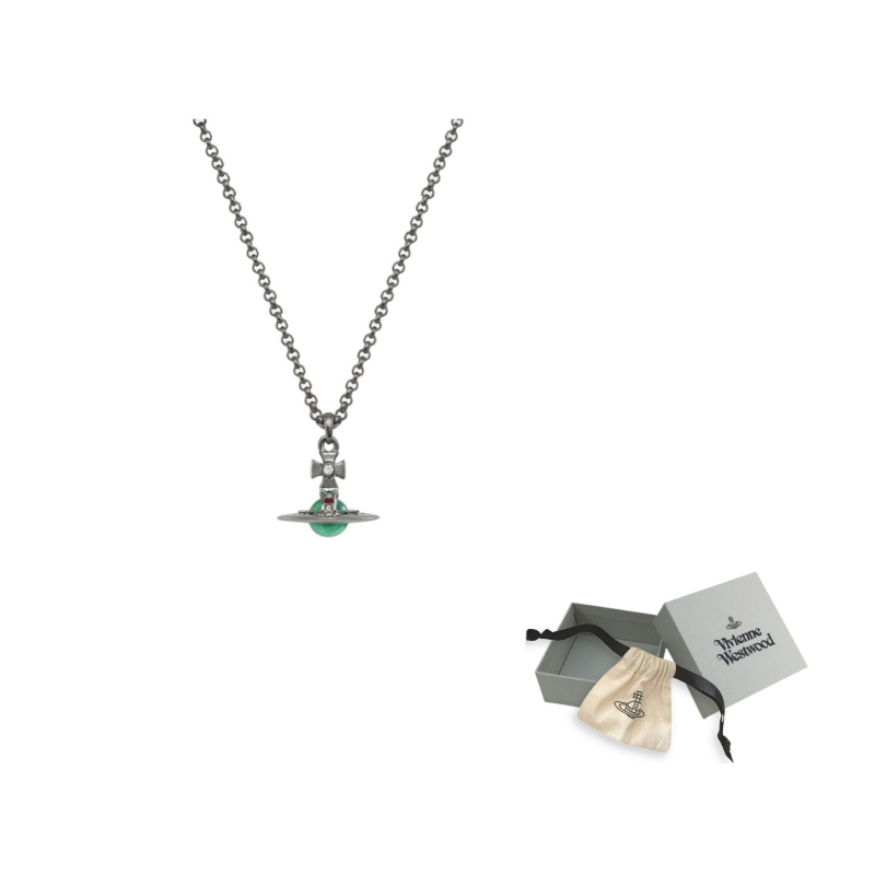 Латунный кулон с 3D-эффектом в виде глобуса Сатурна унисекс цвета оружейного металла и мяты Vivienne Westwood
Латунный кулон с 3D-эффектом в виде глобуса Сатурна унисекс цвета оружейного металла и мяты Vivienne Westwood