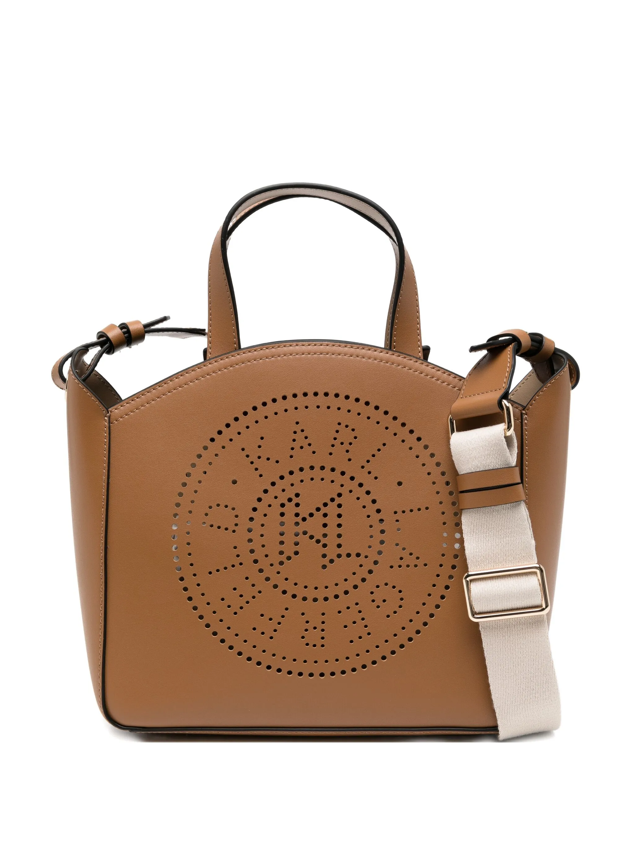 Сумка-тоут с перфорированным логотипом Karl Lagerfeld, коричневый
Сумка-тоут с перфорированным логотипом Karl Lagerfeld, коричневый