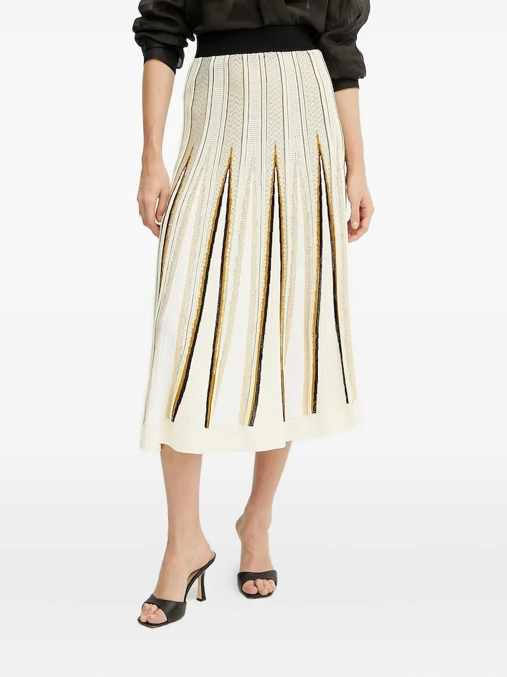 Юбка миди в полоску со складками Forte Forte, белый
Юбка миди в полоску со складками Forte Forte, белый