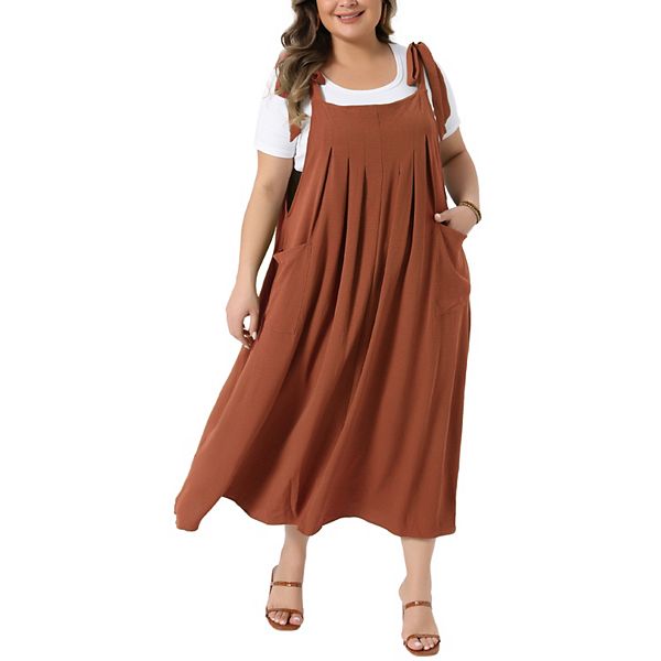 Платье-комбинезон с карманами и регулируемыми лямками для женщин Plus Size Agnes Orinda, Khaki
Платье-комбинезон с карманами и регулируемыми лямками для женщин Plus Size Agnes Orinda, Khaki