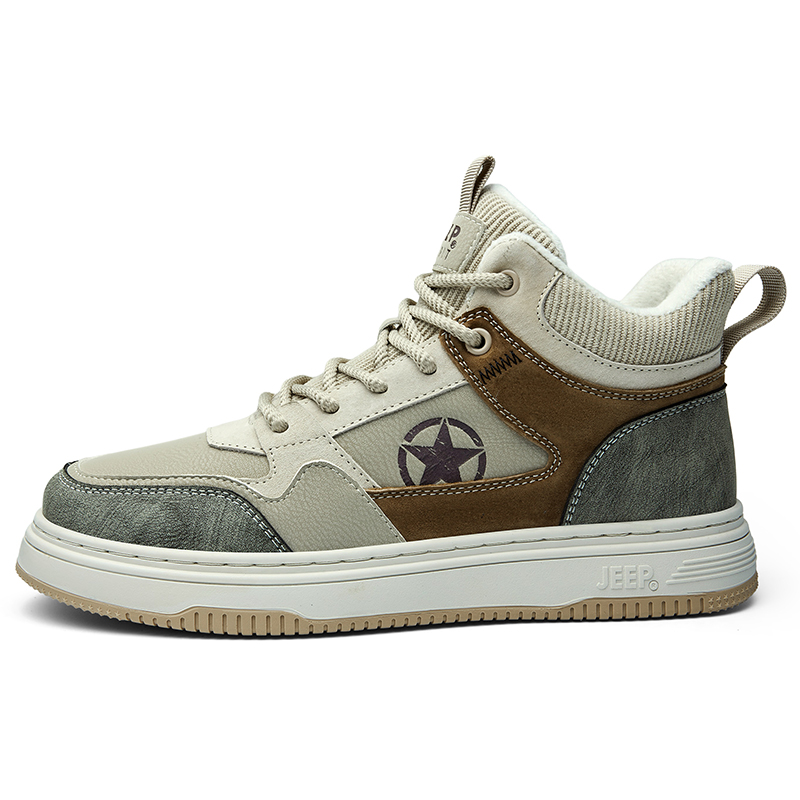 Зимние утепленные высокие термокеды для скейтбординга с флисовой подкладкой для мужчин JEEP SPIRIT, High-Top Fleece-Lined Sandstone
Зимние утепленные высокие термокеды для скейтбординга с флисовой подкладкой для мужчин JEEP SPIRIT, High-Top Fleece-Lined Sandstone
