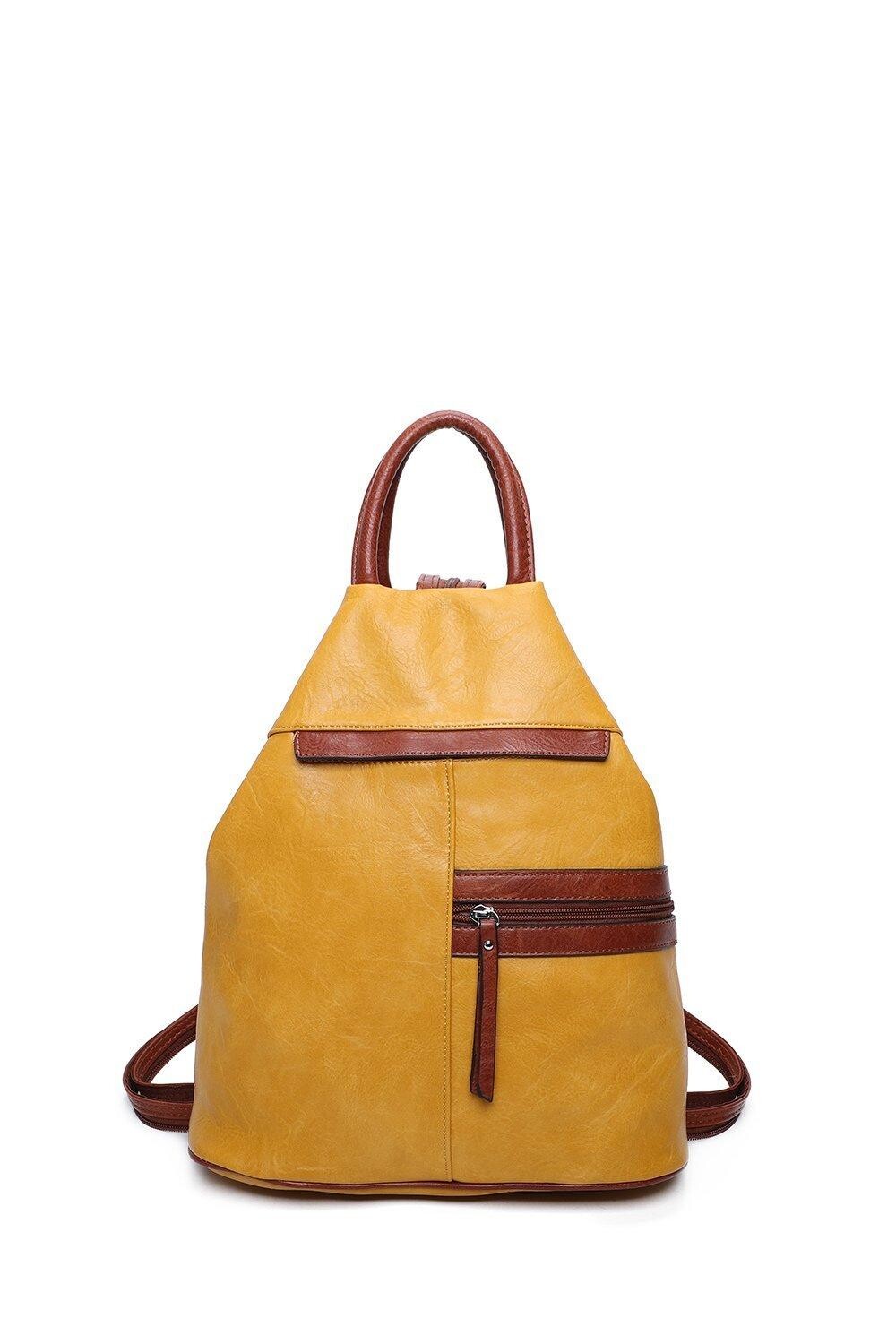Рюкзак-трансформер Mira из искусственной кожи Fontanella Fashion, желтый
Рюкзак-трансформер Mira из искусственной кожи Fontanella Fashion, желтый