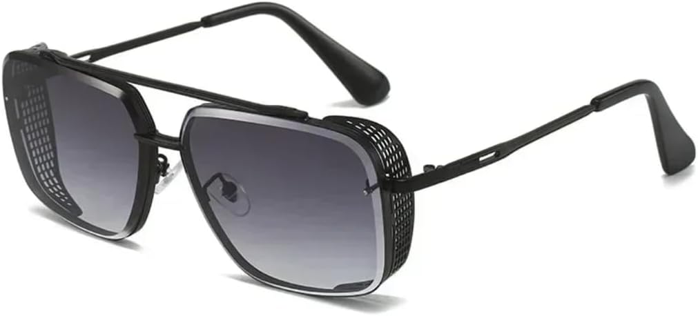 Солнцезащитные очки с защитой от УФ-излучения UV400 | Металлические линзы в стиле стимпанк | Цветные линзы | Для женщин и мужчин | Для занятий спортом на открытом воздухе и вождения DSVIGF, Black Gray
Солнцезащитные очки с защитой от УФ-излучения UV400 | Металлические линзы в стиле стимпанк | Цветные линзы | Для женщин и мужчин | Для занятий спортом на открытом воздухе и вождения DSVIGF, Black Gray