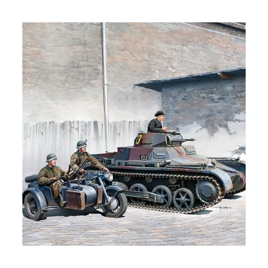 Немецкий Panzer I Ausf. Мотоцикл B и коляска, Military Model Kits (1:35) (Academy Hobby)
Немецкий Panzer I Ausf. Мотоцикл B и коляска, Military Model Kits (1:35) (Academy Hobby)