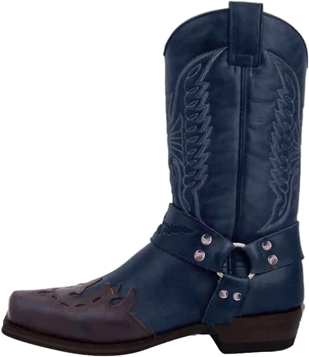 Сапоги DAGY Cowgirl для женщин с квадратным носком, низким каблуком, рабочие женские ботинки с вышивкой средней высоты, темно-синий
Сапоги DAGY Cowgirl для женщин с квадратным носком, низким каблуком, рабочие женские ботинки с вышивкой средней высоты, темно-синий