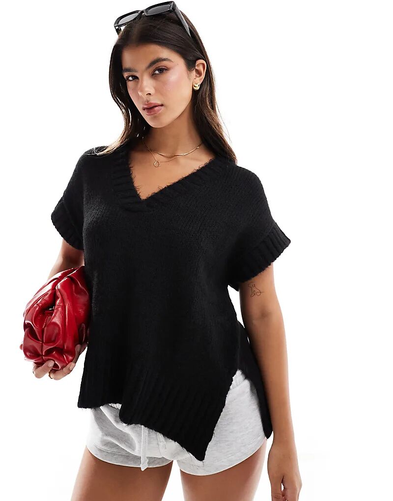 Вязаный топ черного цвета Miss Selfridge
Вязаный топ черного цвета Miss Selfridge