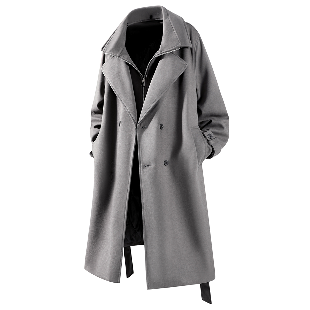 Пальто Unisex Lapel Thickened X1617, серый top
Пальто Unisex Lapel Thickened X1617, серый top