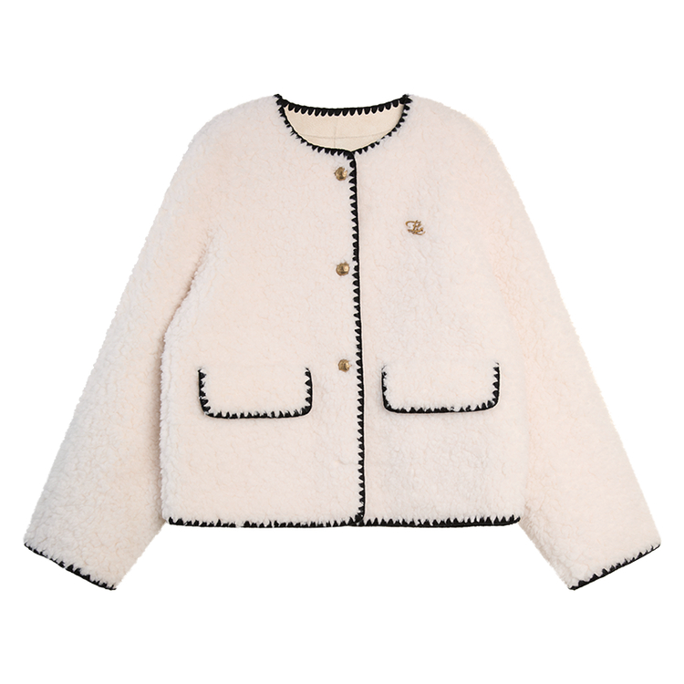 ELLE Вельветовая куртка женская белая с круглым вырезом утепленная
ELLE Вельветовая куртка женская белая с круглым вырезом утепленная