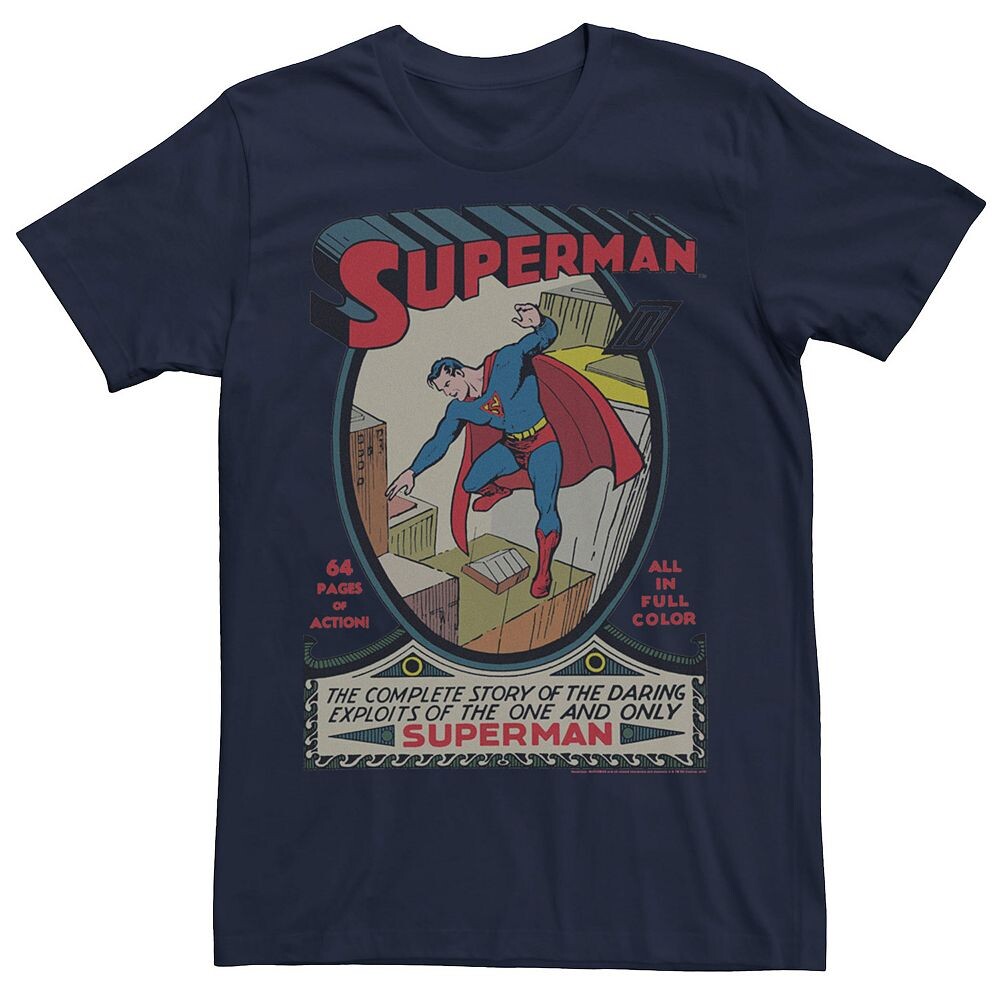 Мужская винтажная футболка с графическим рисунком на странице комиксов DC Comics Superman Licensed Character, темно-синий
Мужская винтажная футболка с графическим рисунком на странице комиксов DC Comics Superman Licensed Character, темно-синий
