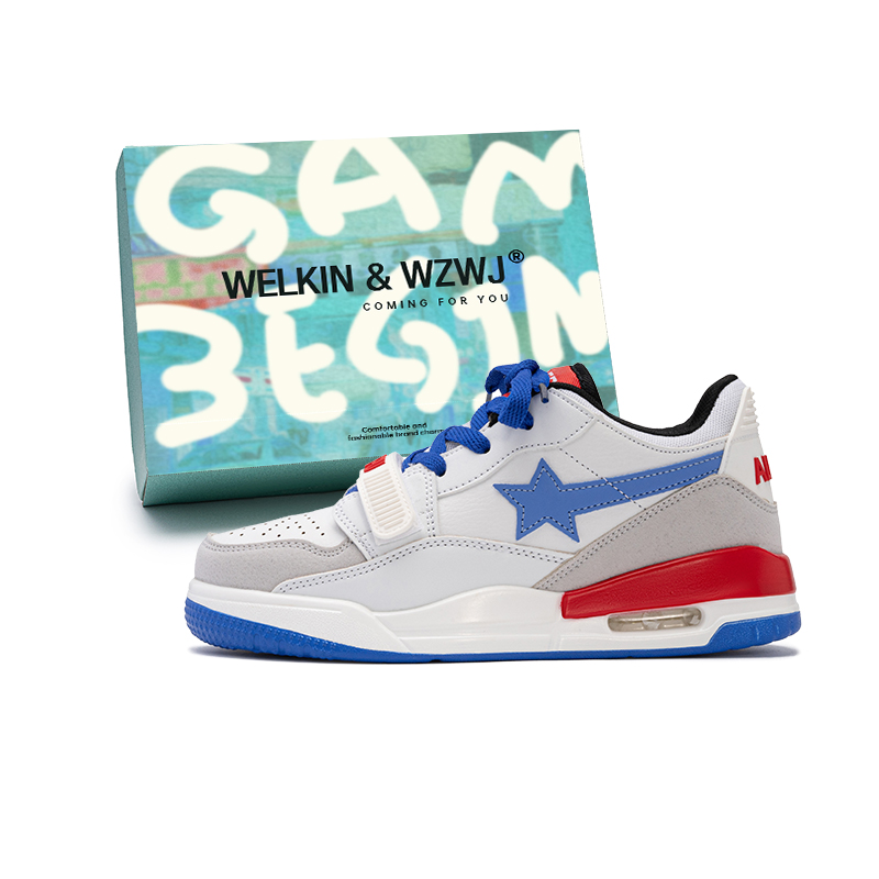 WELKIN&WZWJ Звездная коллекция, белые кроссовки противоскользящие увеличивающие рост низкие скейтборд обувь унисекс белый королевский синий, цвет White Royal Blue
WELKIN&WZWJ Звездная коллекция, белые кроссовки противоскользящие увеличивающие рост низкие скейтборд обувь унисекс белый королевский синий, цвет White Royal Blue