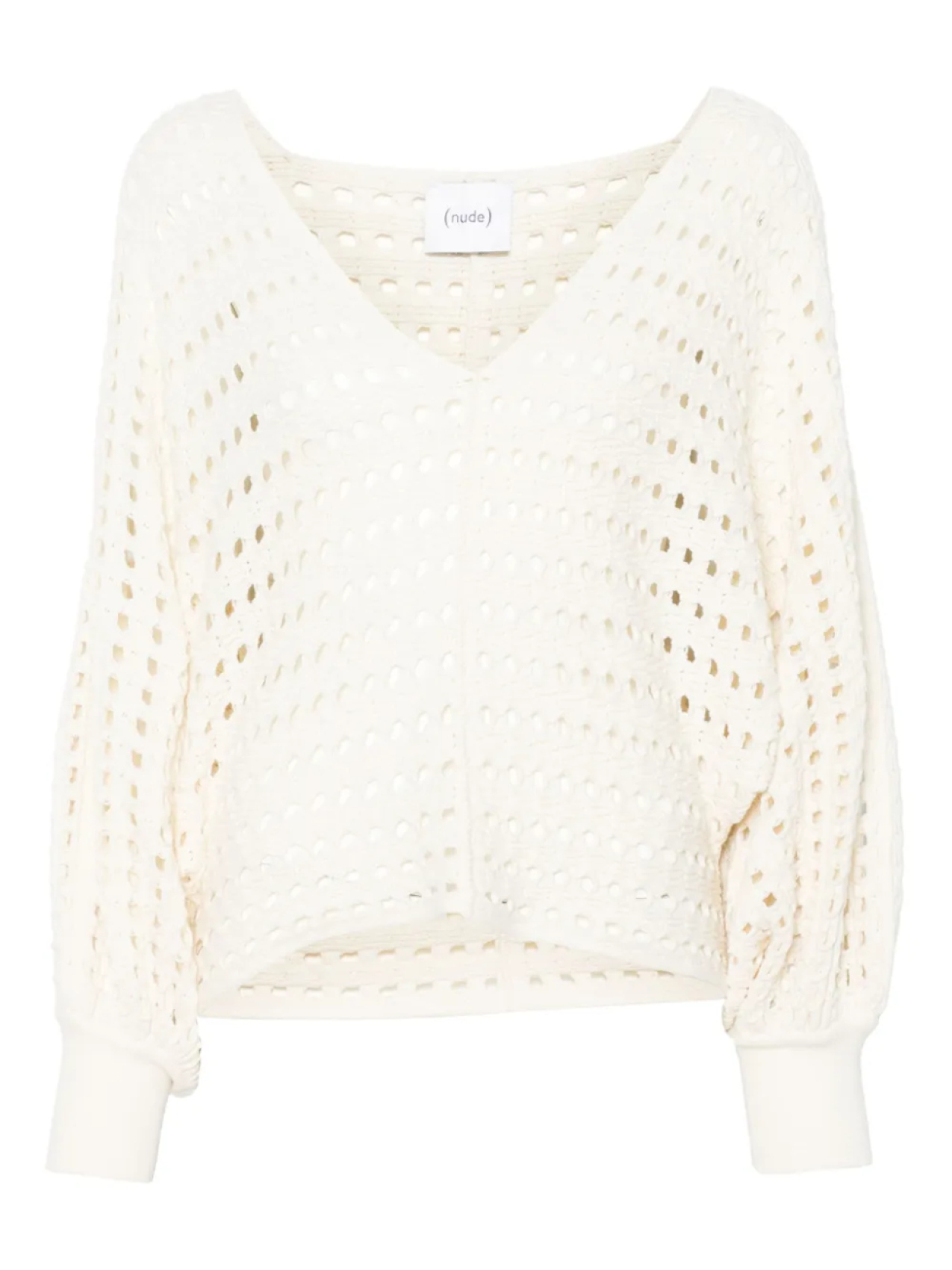 Свитер ажурной вязки Nude, белый
Свитер ажурной вязки Nude, белый