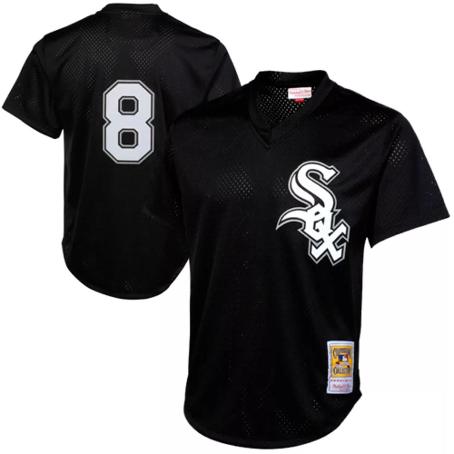 Мужская футболка Mitchell & Ness Bo Jackson Black Chicago White Sox 1993 года из коллекции Authentic Cooperstown Collection для тренировок ватин
Мужская футболка Mitchell & Ness Bo Jackson Black Chicago White Sox 1993 года из коллекции Authentic Cooperstown Collection для тренировок ватин