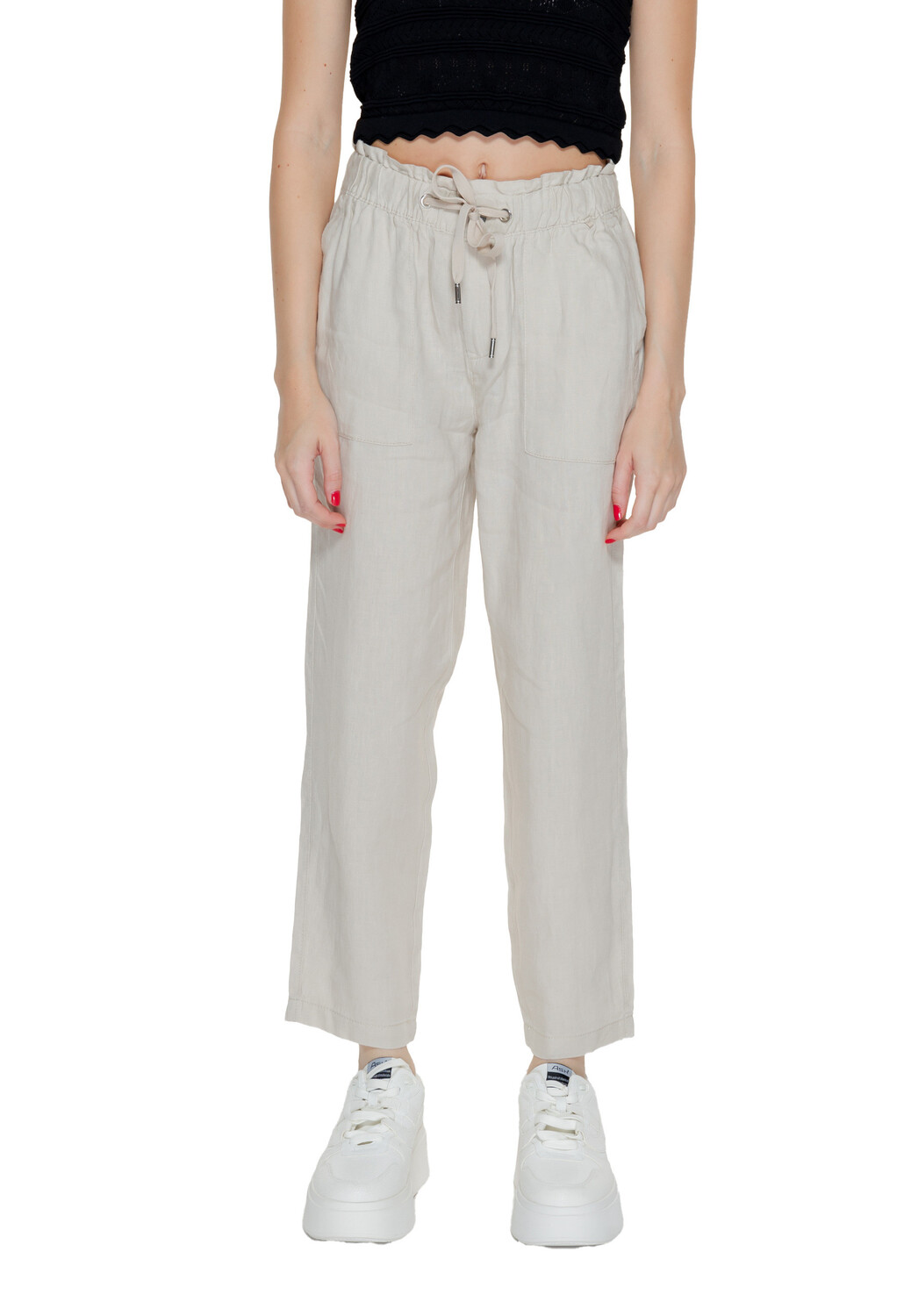 Брюки женские Street One укороченные на кулиске, бежевый
Брюки женские Street One укороченные на кулиске, бежевый