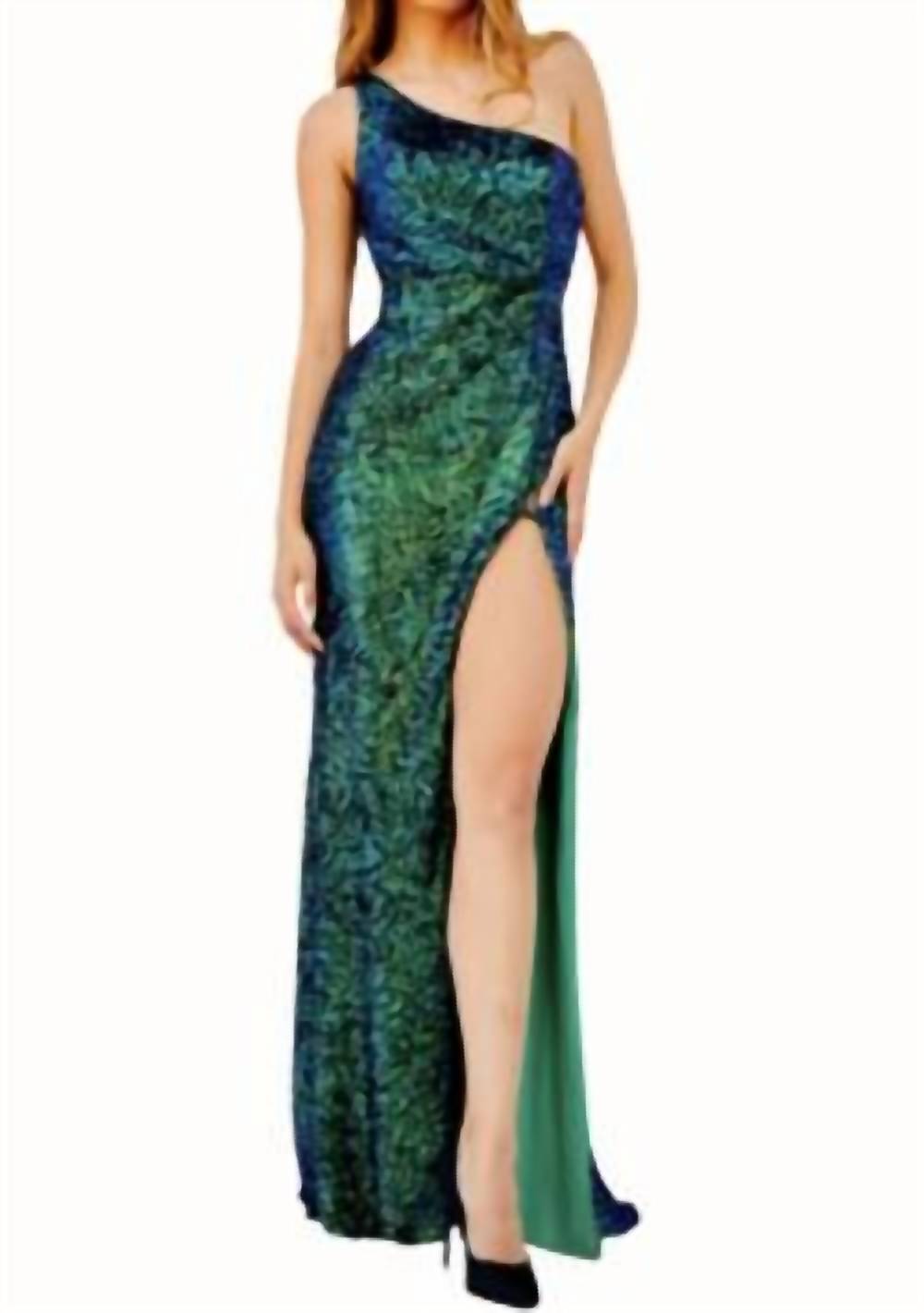 Платье на одно плечо с бретельками сзади в изумрудном цвете JOVANI, цвет emerald
Платье на одно плечо с бретельками сзади в изумрудном цвете JOVANI, цвет emerald