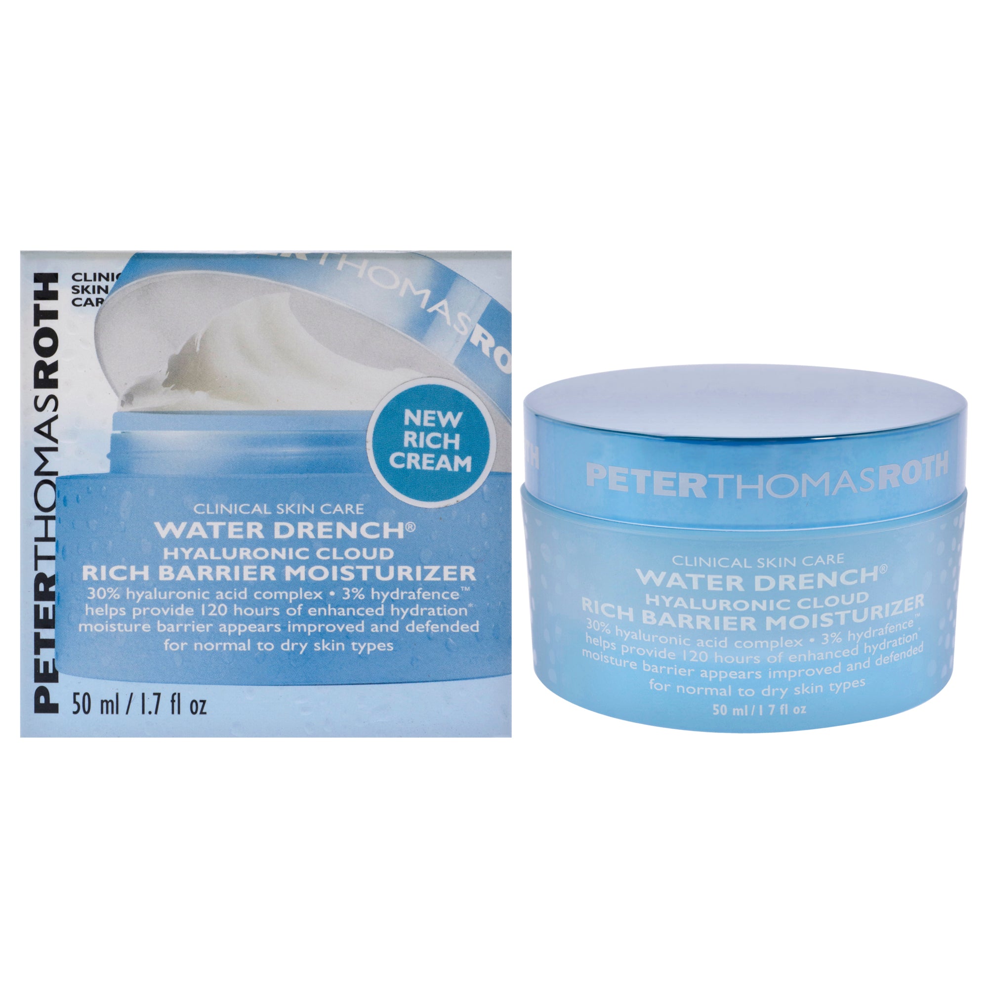 Увлажняющий крем Water Drench Hyaluronic Cloud Rich Barrier от Peter Thomas Roth (унисекс) - 1,7 унции (48 г), прозрачный
Увлажняющий крем Water Drench Hyaluronic Cloud Rich Barrier от Peter Thomas Roth (унисекс) - 1,7 унции (48 г), прозрачный