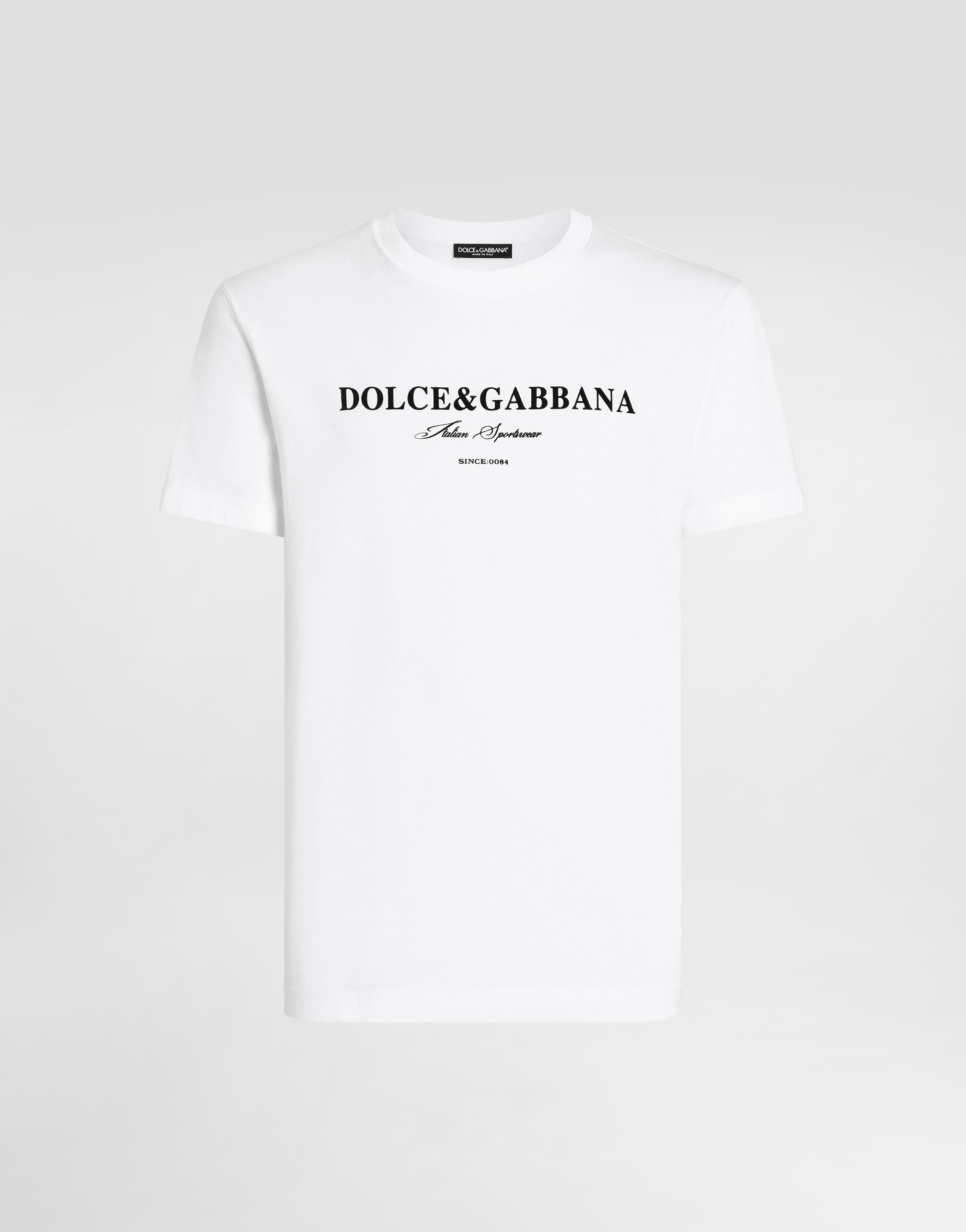 Хлопковая футболка с принтом Dolce & Gabbana, белый
Хлопковая футболка с принтом Dolce & Gabbana, белый