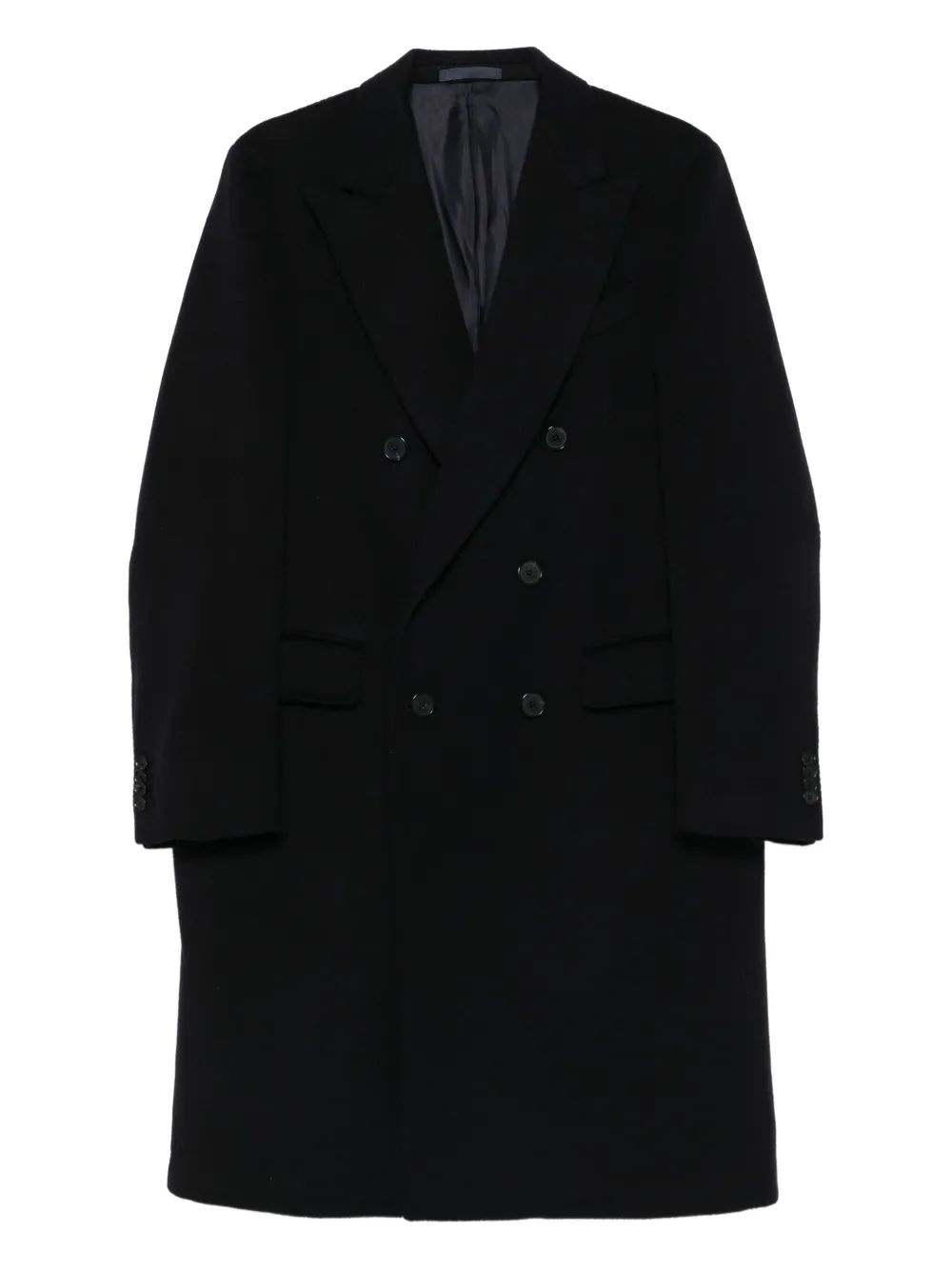 Двубортное шерстяное пальто Caruso, черный
Двубортное шерстяное пальто Caruso, черный