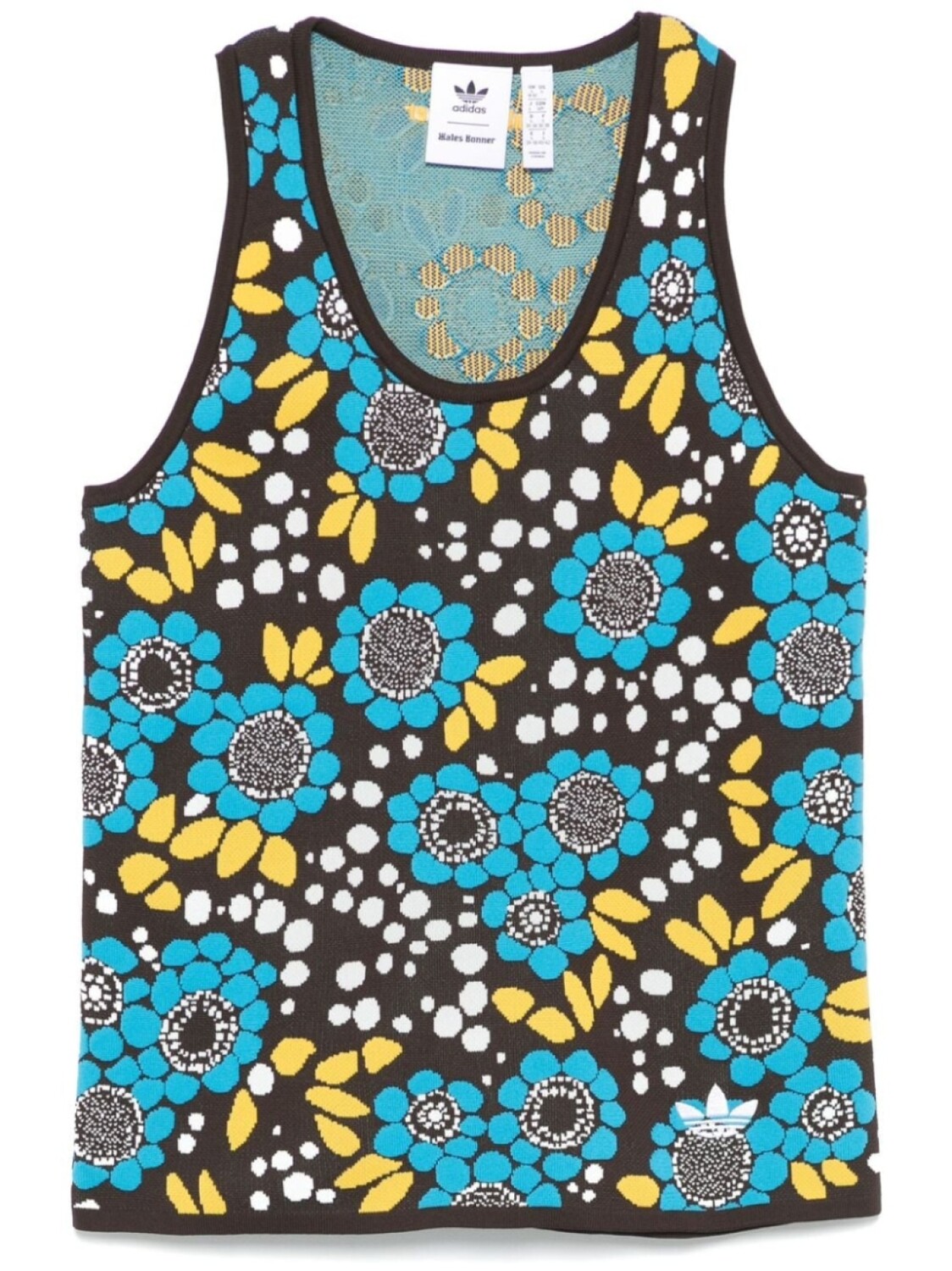 Жилет вязаный Adidas x Wales Bonner, коричневый 
Жилет вязаный Adidas x Wales Bonner, коричневый