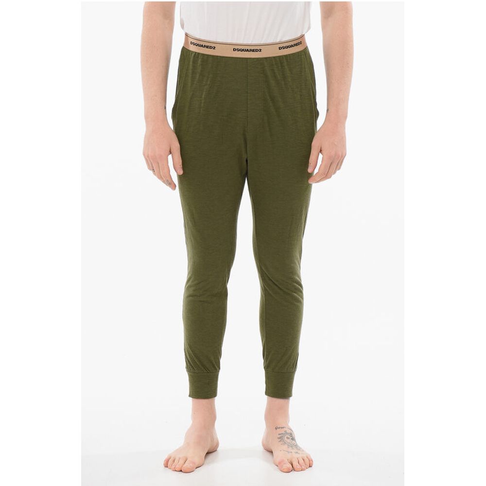 НИЖНЕЕ БЕЛЬЕ Пижамные штаны с логотипом на ленте Dsquared2, зеленый
НИЖНЕЕ БЕЛЬЕ Пижамные штаны с логотипом на ленте Dsquared2, зеленый