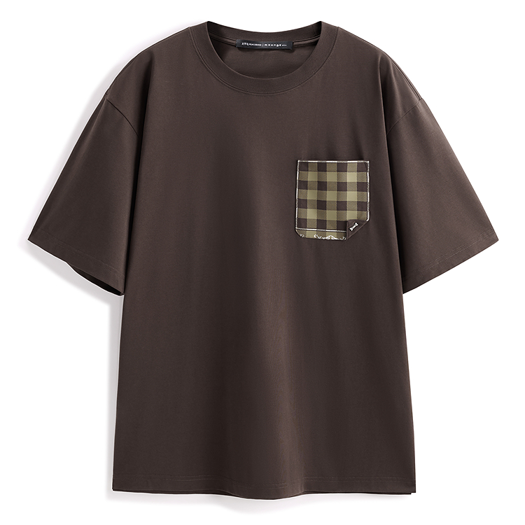 Модная американская клетчатая футболка с карманом, мужская PEACEBIRD MEN, coffee beans коричневый 1
Модная американская клетчатая футболка с карманом, мужская PEACEBIRD MEN, coffee beans коричневый 1