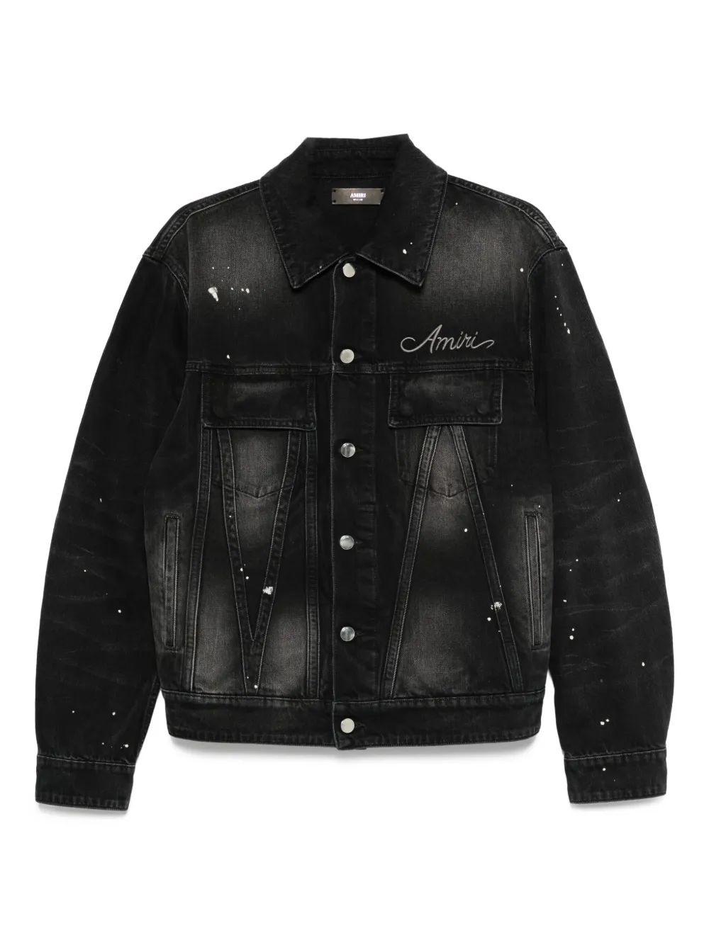 Джинсовая куртка с эффектом разбрызганной краски AMIRI, черный
Джинсовая куртка с эффектом разбрызганной краски AMIRI, черный
