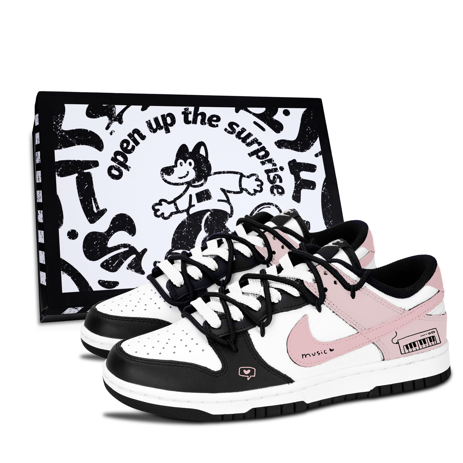 Nike Dunk Black White, городской шикарный стиль, устойчивость к скольжению, устойчивость к истиранию, легкая амортизация, низкий верх
Nike Dunk Black White, городской шикарный стиль, устойчивость к скольжению, устойчивость к истиранию, легкая амортизация, низкий верх