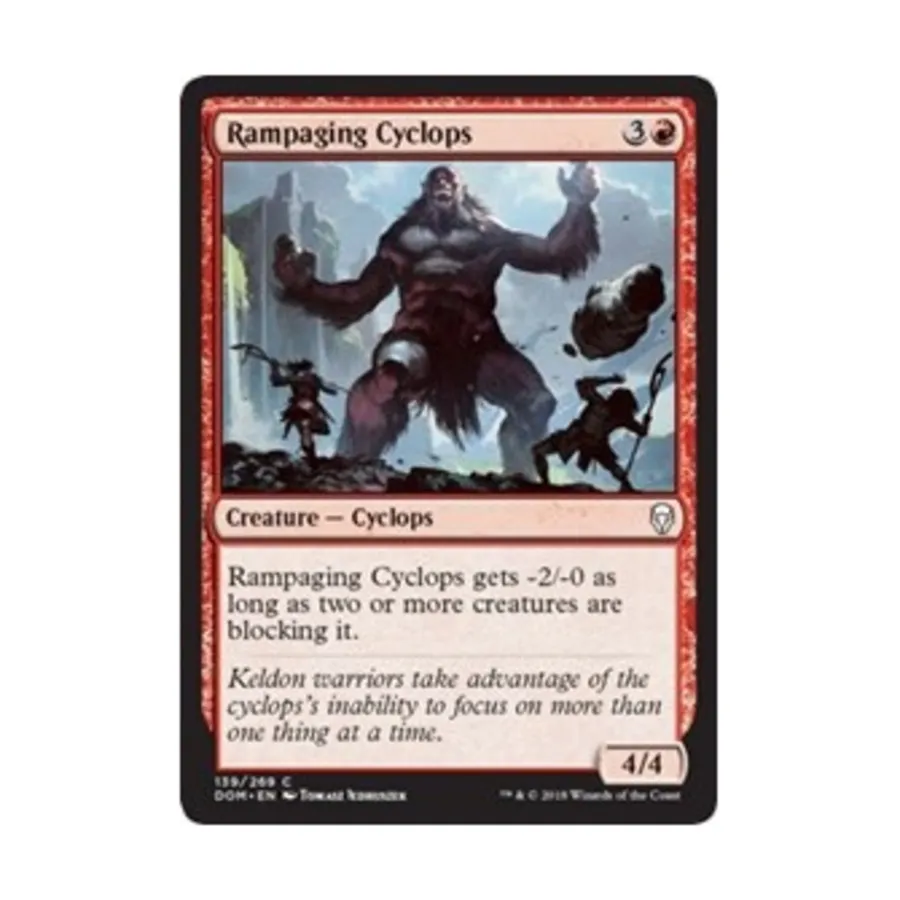 CCG Неистовый Циклоп (С) (Фольга), MTG - Dominaria
CCG Неистовый Циклоп (С) (Фольга), MTG - Dominaria