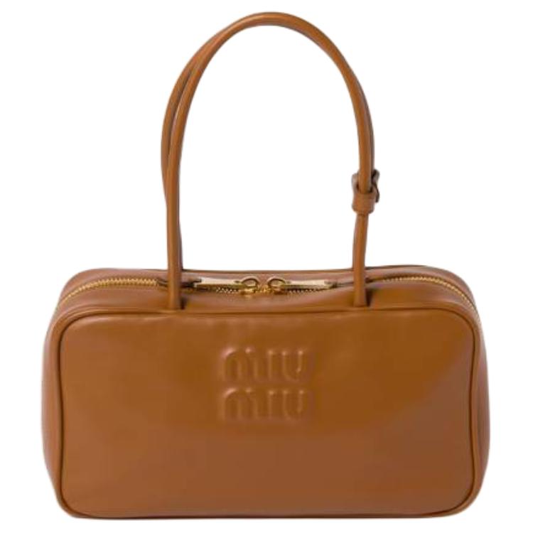 MIU MIU Средняя женская сумка из телячьей кожи коньячного цвета
MIU MIU Средняя женская сумка из телячьей кожи коньячного цвета