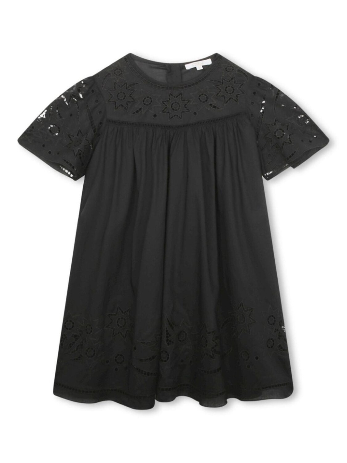Chloé Kids платье из органического хлопка с вышивкой, черный
Chloé Kids платье из органического хлопка с вышивкой, черный