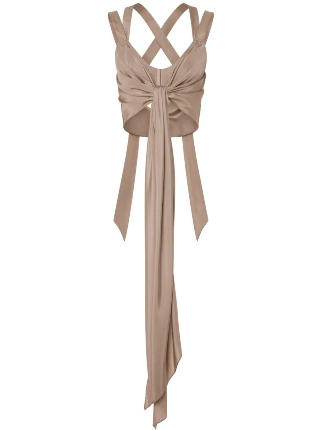 Alberta Ferretti шелковый топ без рукавов, нейтральный
Alberta Ferretti шелковый топ без рукавов, нейтральный